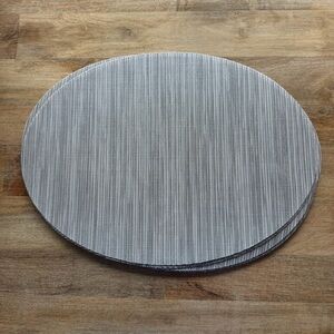 Chilewich 8 Gray Oval Table Placemats New